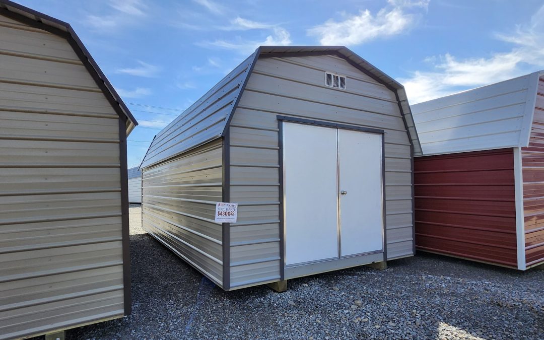 12×20 Barn – Ash Gray & Charcoal (#2805)