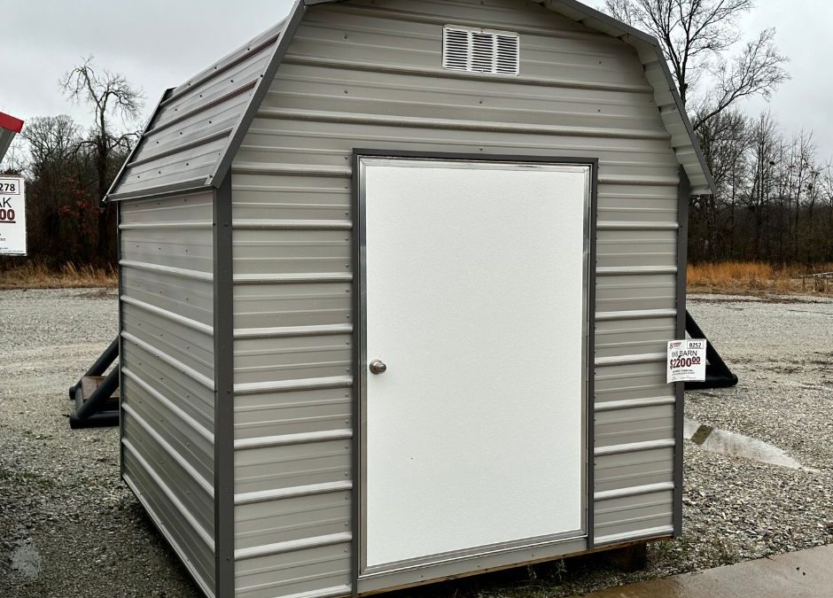 8X8 Barn – Ash Grey & Charcoal (#B257)