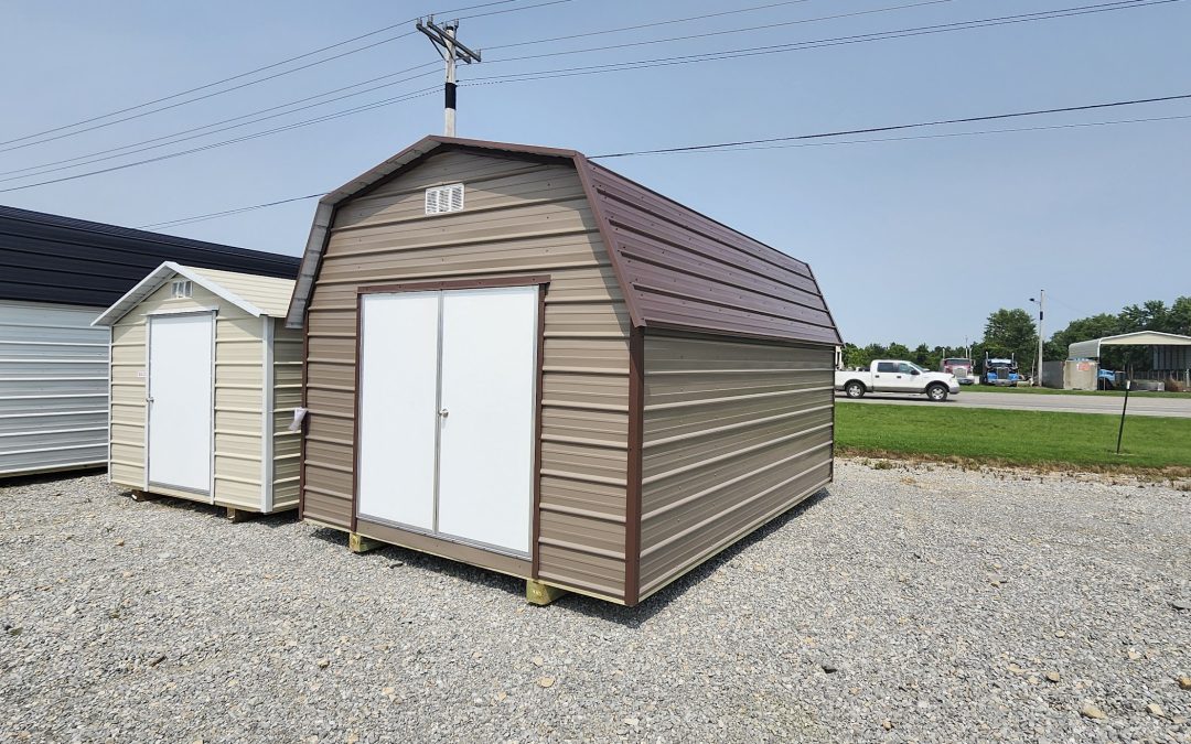 12×16 Barn – Buckskin and Koko Brown (#2848)