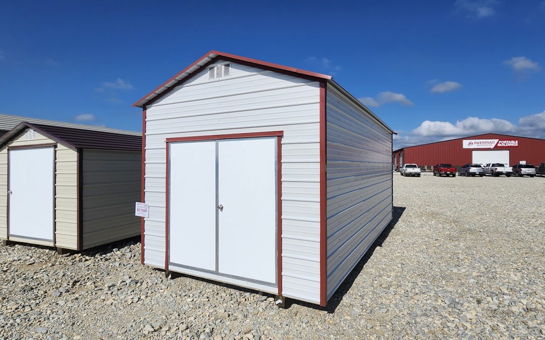 10x20x8 Peak – White and Rustic Red (#2870)