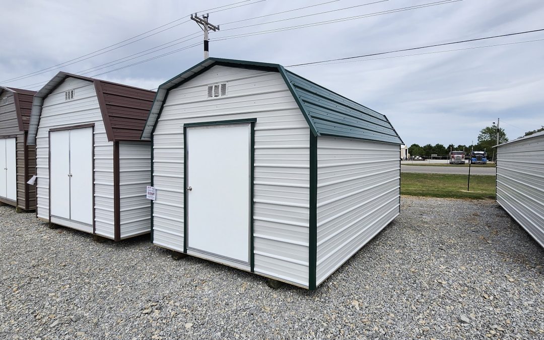 10×16 Barn – White and Ivy Green (#2873)