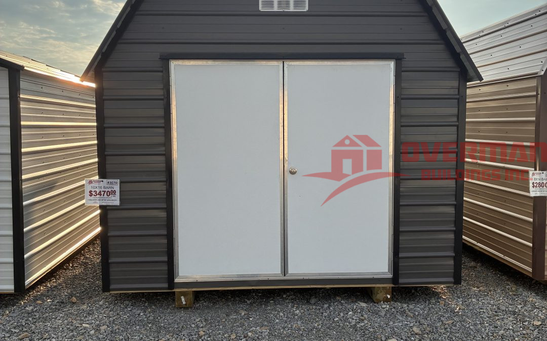 10×16 Barn – Charcoal and Matte Black (#3070)