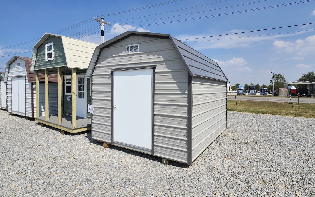 10×12 Barn – Ash Gray and Charcoal (#2885)