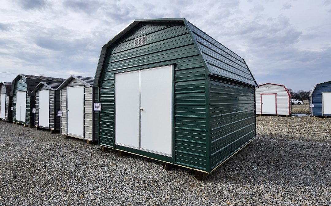 12×12 Barn – Ivy Green and Ivy Green (#B336)