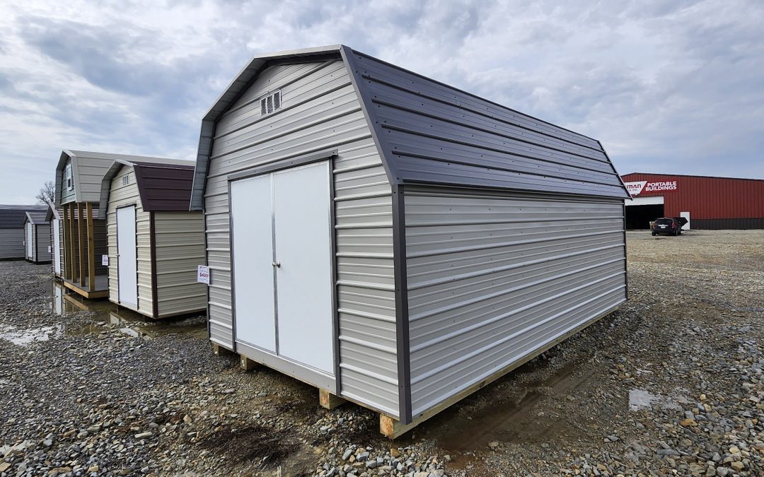 12×18 Barn – Ash Gray and Charcoal (#2913)