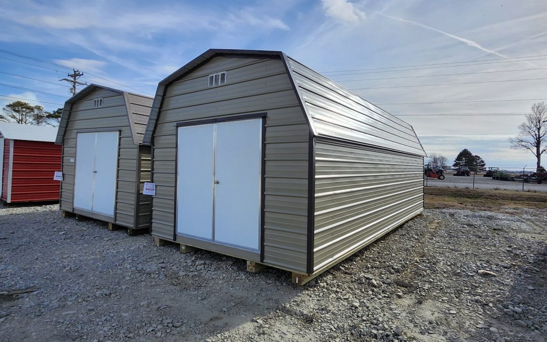 12×24 Barn – Desert Beige and Burnished Slate (#2930)