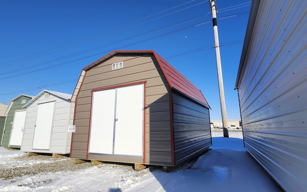 12×16 Barn – Buckskin and Rustic Red (#2967)
