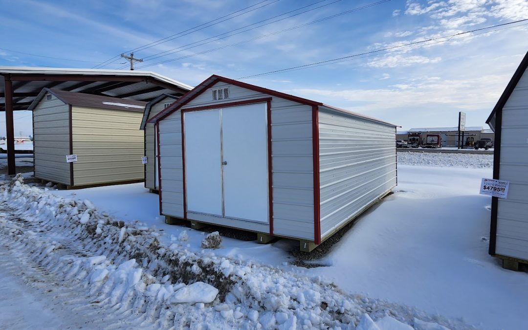 12×20 Peak – White and Crimson Red (#B358)