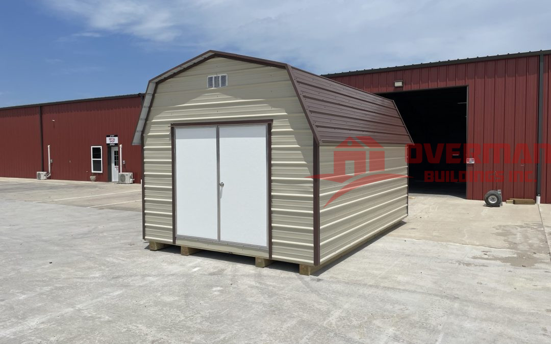 12×16 Barn – Light Stone and Koko Brown (#3023)