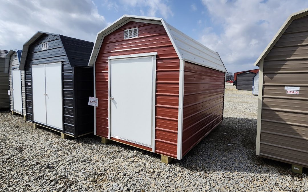 8×12 Barn – Light Stone and Koko Brown (#2964)