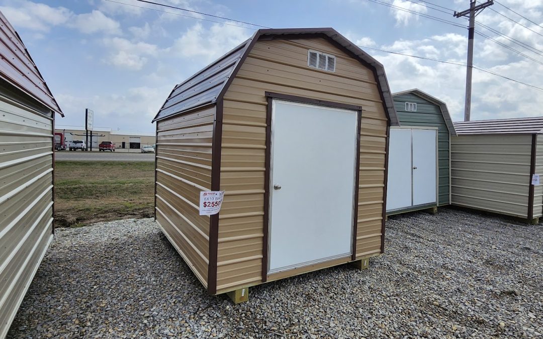 8×10 Barn – Saddle Tan and Koko Brown (#2989)