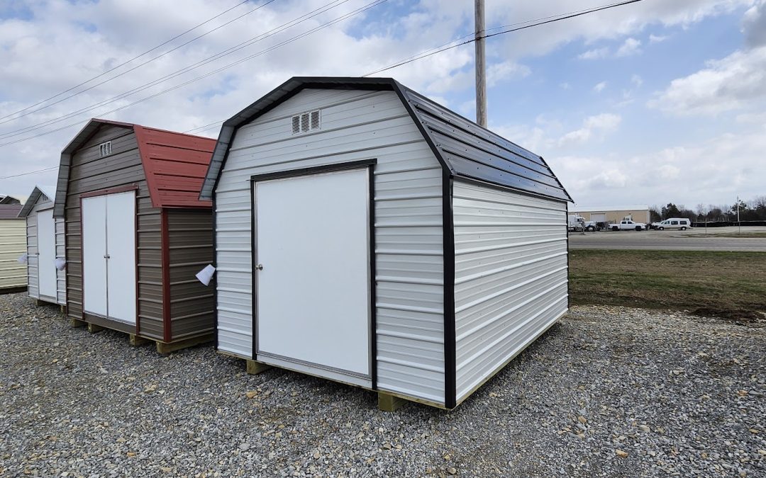 10×14 Barn – White and Matte Black (#2987)
