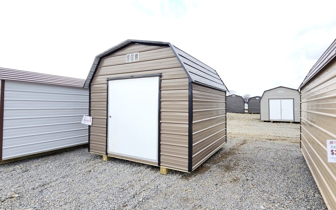 10×10 Barn – Buckskin and Matte Black (#2988)