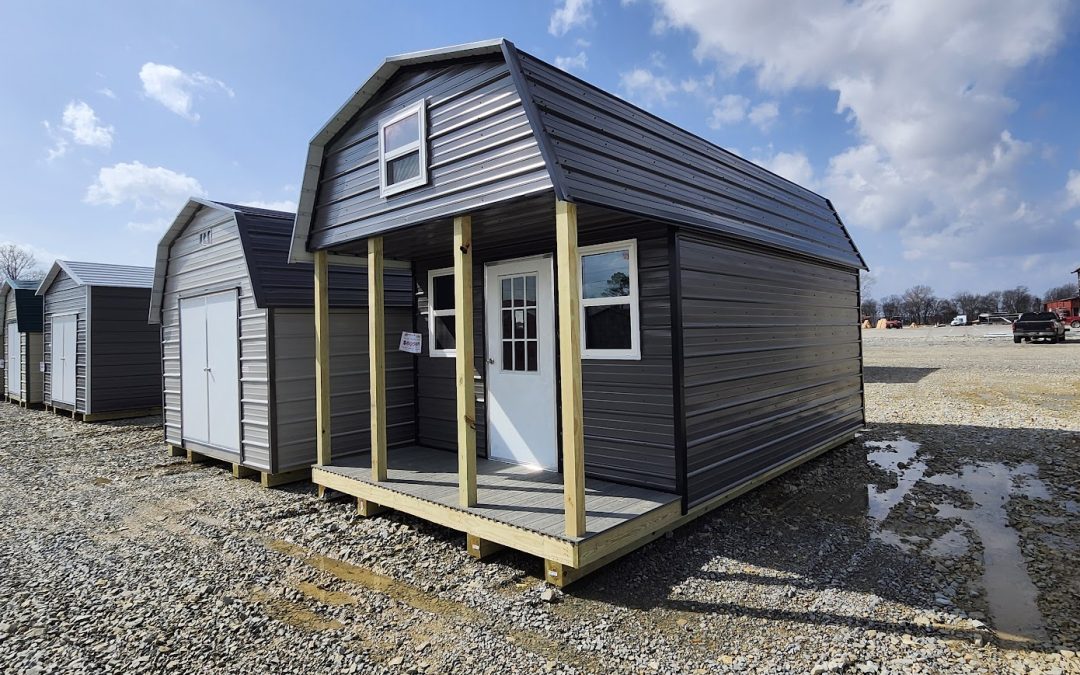 12×20 Porchbarn – Charcoal and Matte Black (#2981)