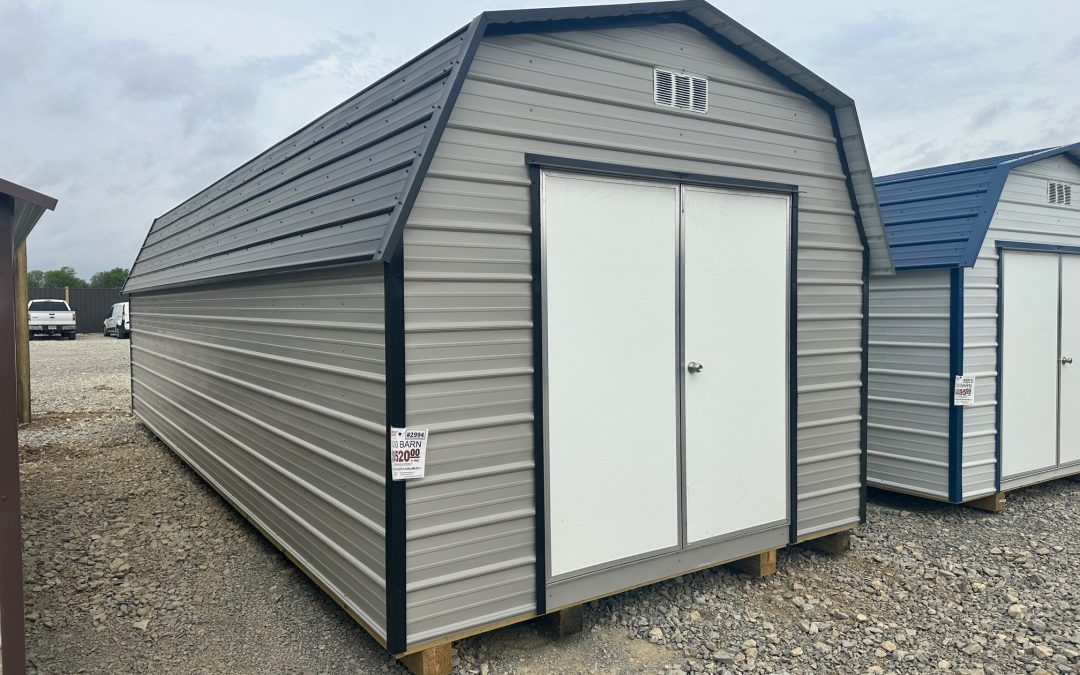 12×30 Barn – Ash Gray and Matte Black (#2994)