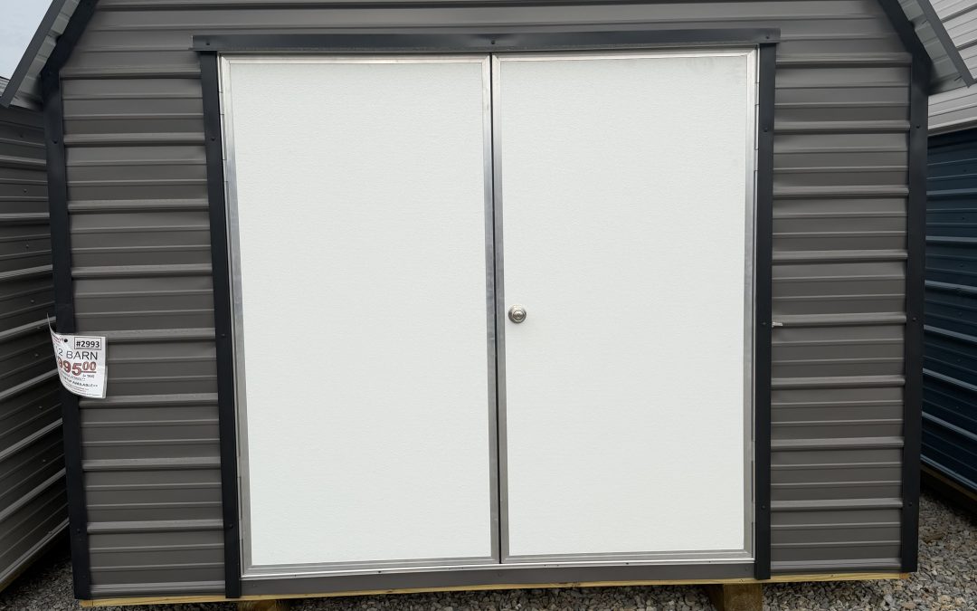 10×12 Barn – Charcoal and Matte Black (B366)