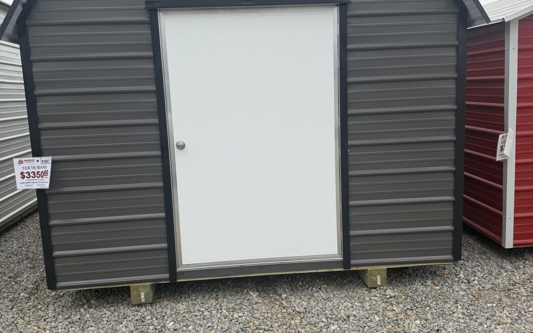 10×16 Barn – Charcoal and Matte Black (#3007)