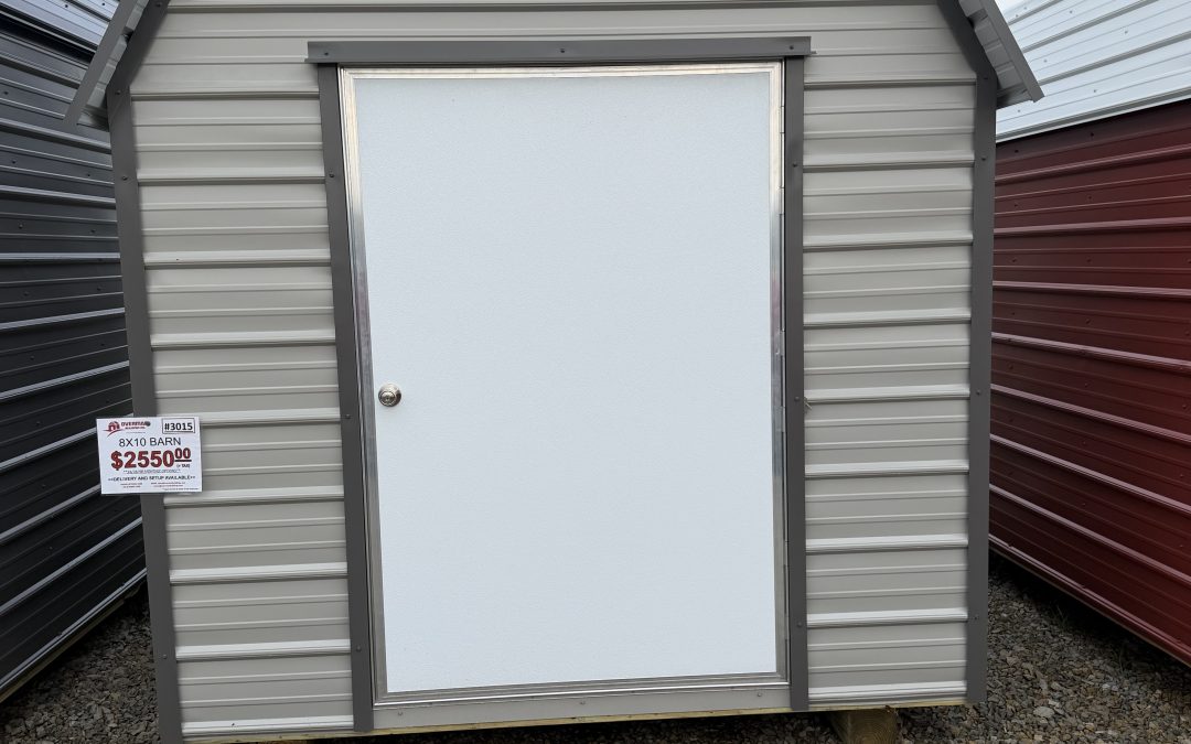 8×10 Barn – Ash Gray and Charcoal (#3015)