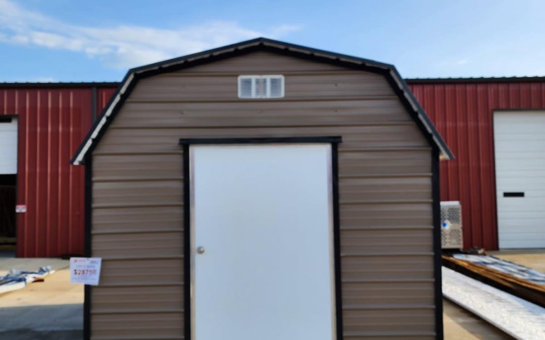 10×12 Barn – Buckskin and Matte Black (#3017)