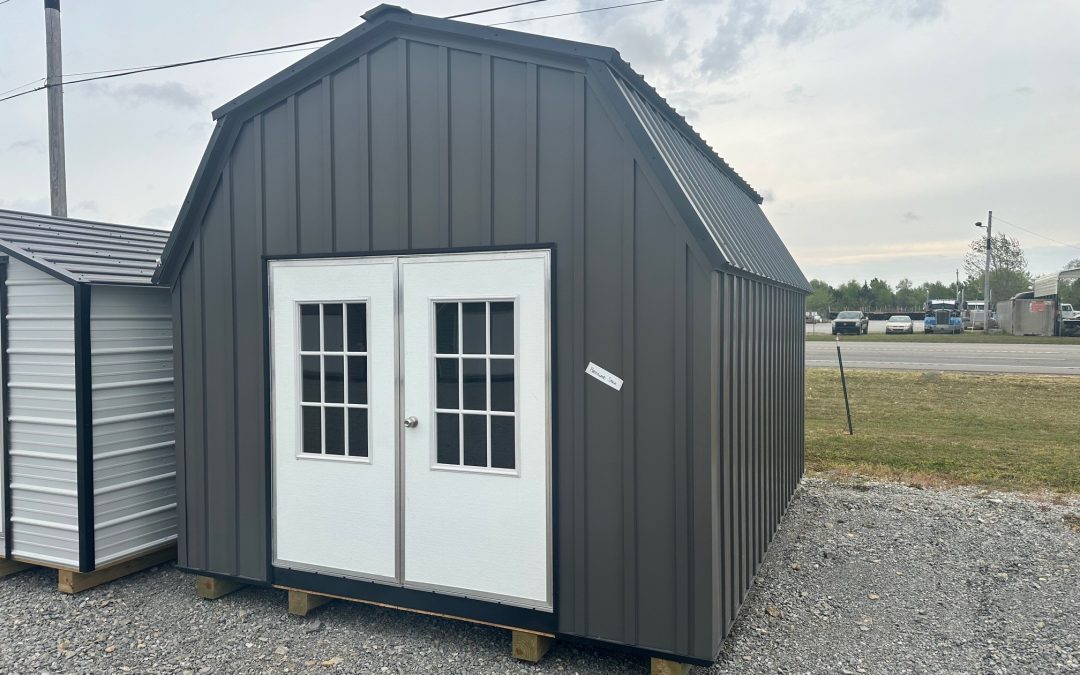 12×16 Premium Barn – Charcoal and Matte Black (B365)